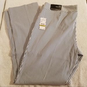 NWT Nine West Trouser Pant Pinstripe Plus Size